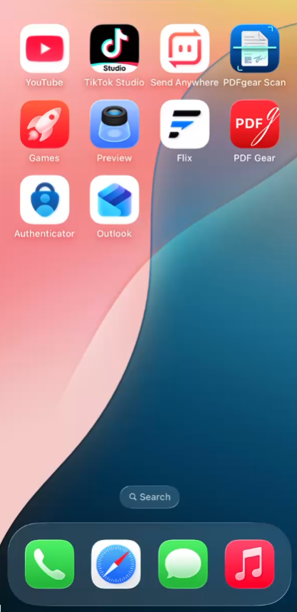 Rotate in PDFgear App on iPhone