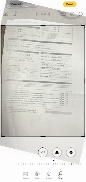 Rotate PDF in Photos