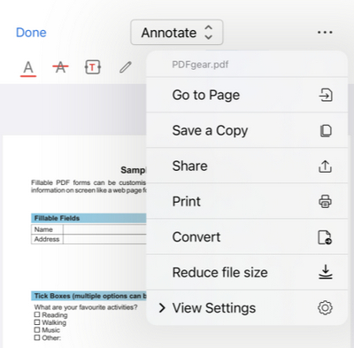 Save PDF with Comments