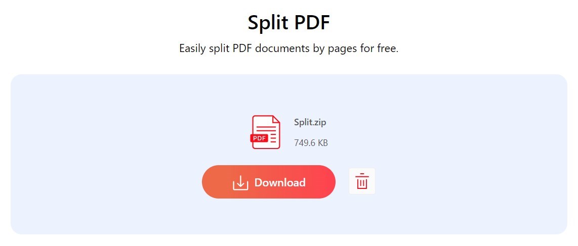 Split PDF Free