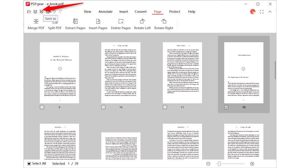Save the Rotated PDF File