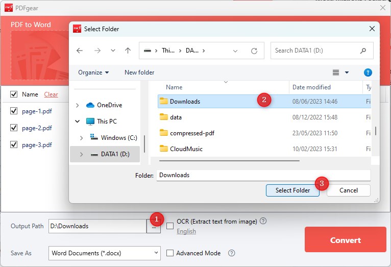 Set File Output Path on Your Computer