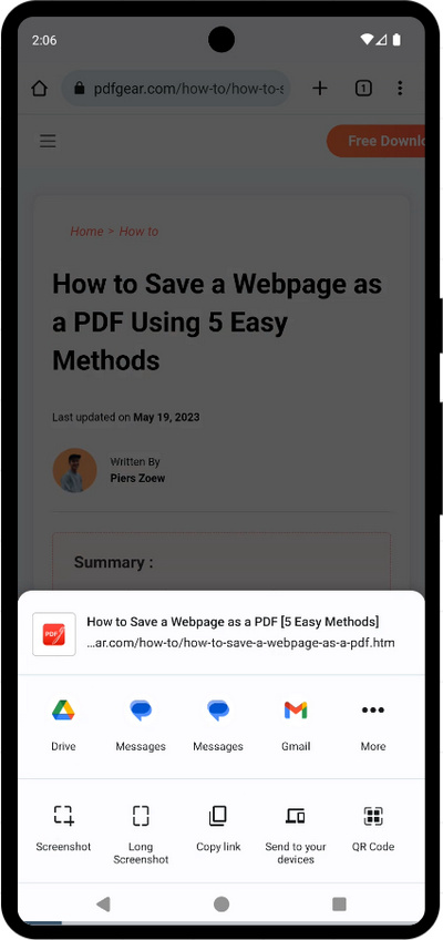 Save as Long Screenshot