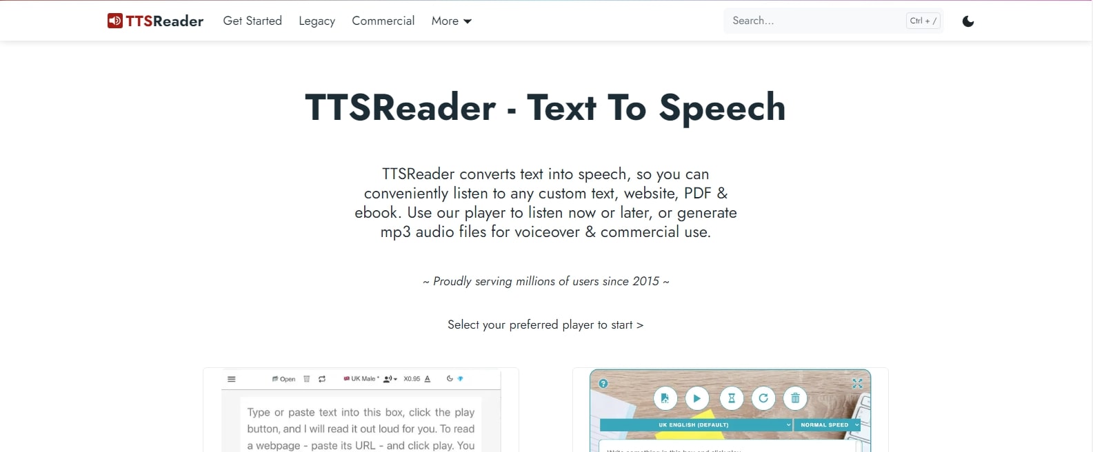 TTSReader: Best Text to Speech