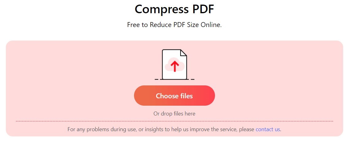 Upload the PDF to Compress
