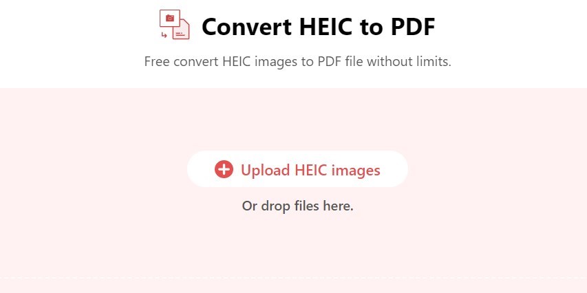 Upload HEIC Images to the Online Converter