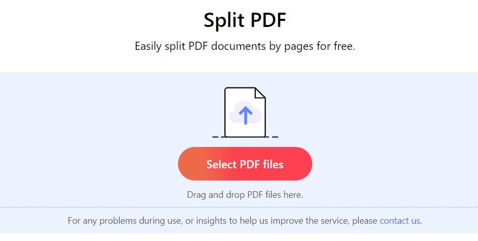 Split PDF files online. Free service to split PDF