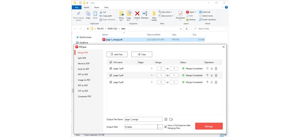 View the New Merged PDF