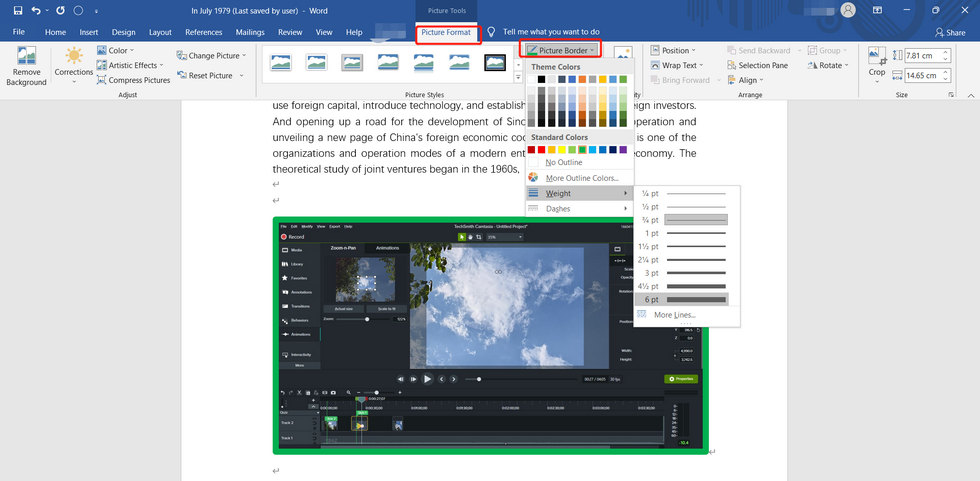 Word Border Play a Role of Emphasis
