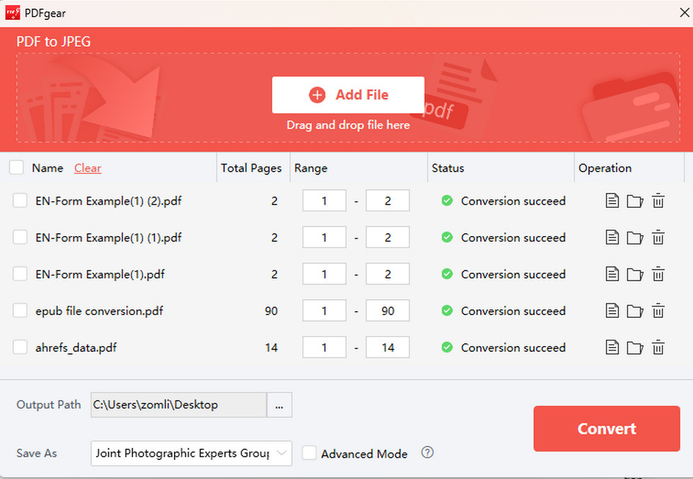Konversi PDF ke JPG Secara Massal dengan PDFgear