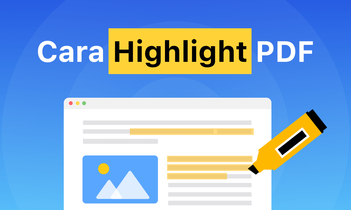 Cara Highlight PDF Gratis