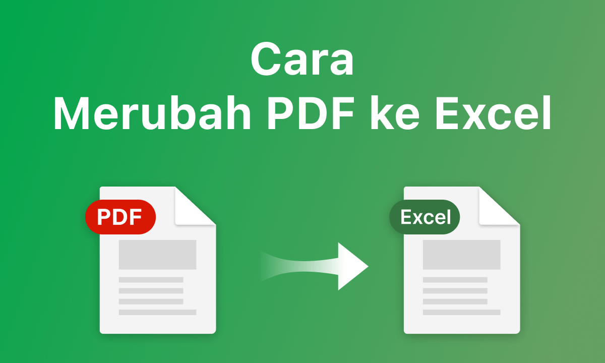 Cara Merubah PDF ke Excel