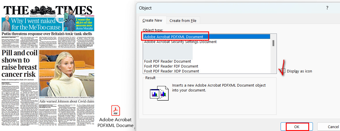 Opsi di Tab Create New