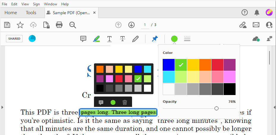 Ubah Warna Sorotan PDF di Acrobat Reader