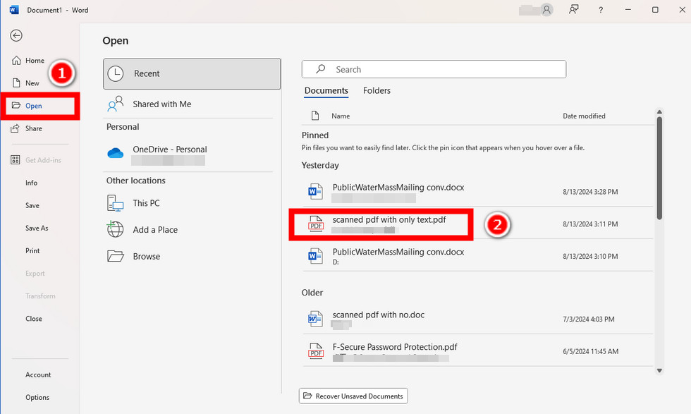Buka PDF di Word Secara Langsung