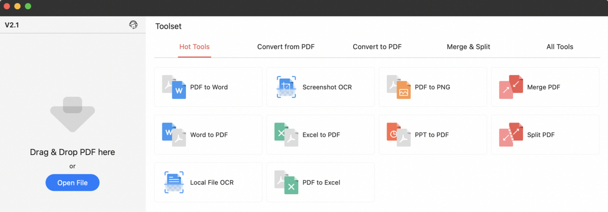 Go to Merge PDF