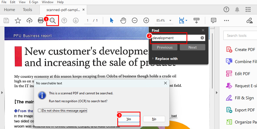Mencari Kata di PDF Menggunakan Acrobat