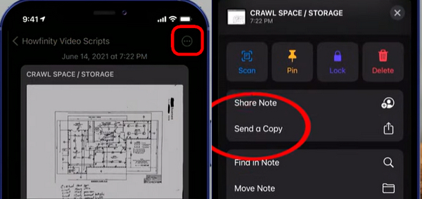 Kirim Salinan di Notes
