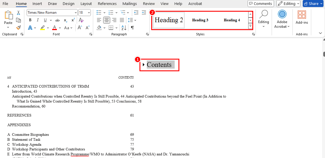 Terapkan Gaya Heading di Microsoft Word