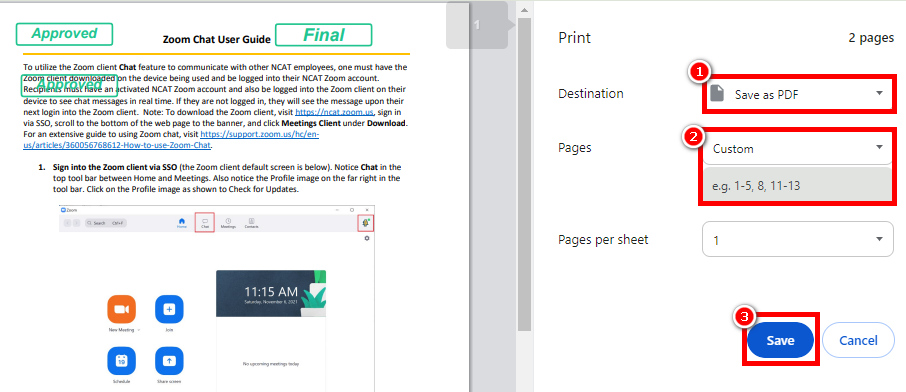 Simpan PDF yang Telah Dipisahkan dari Chrome