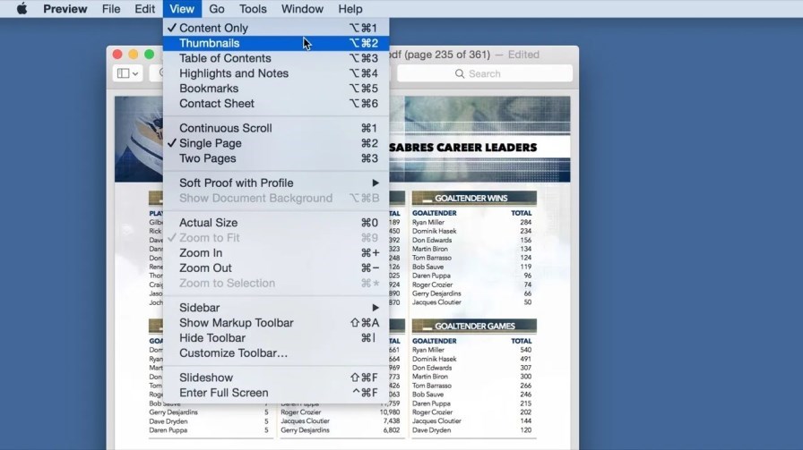 Pisahkan PDF di Mac dengan Preview