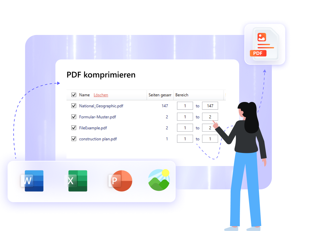 mehrere PDF gleichzeitig komprimieren