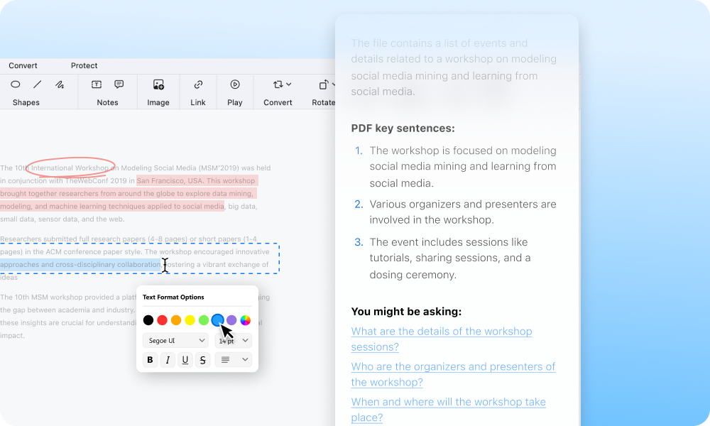 Edit PDFs with AI