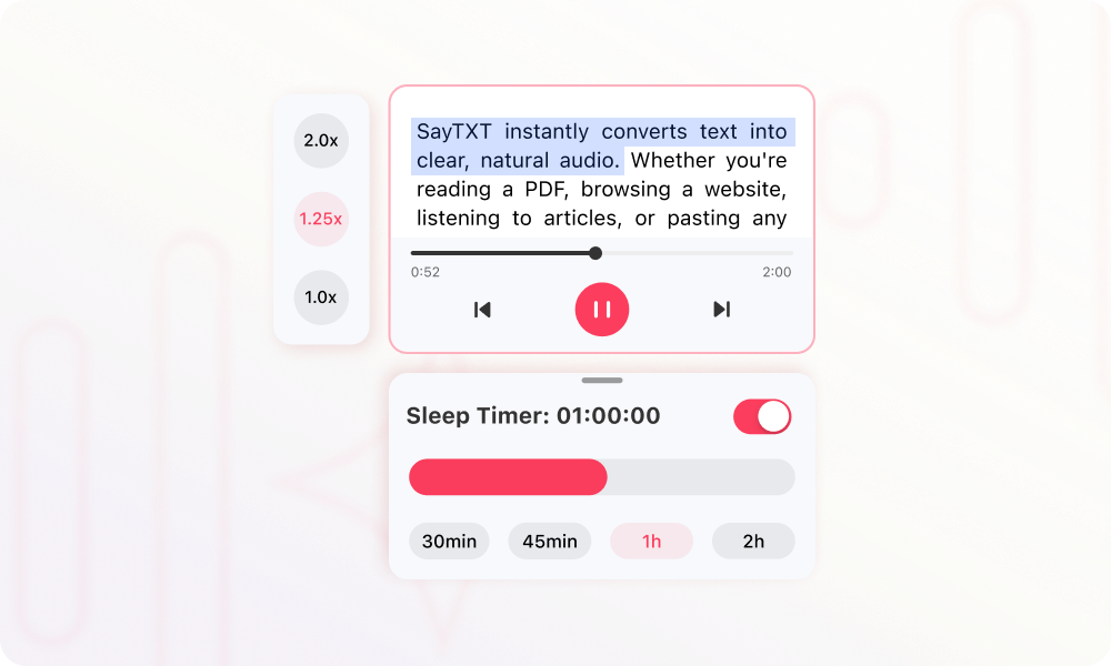 Flexible Listening Control