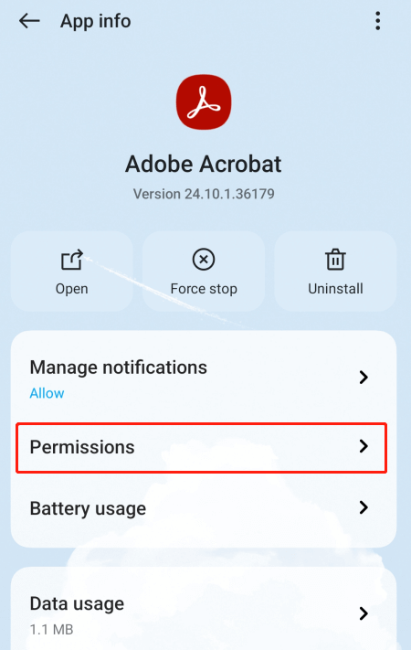 Check App Permissions