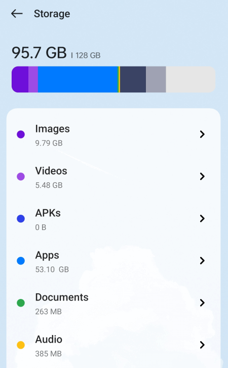 Check Storage on Android