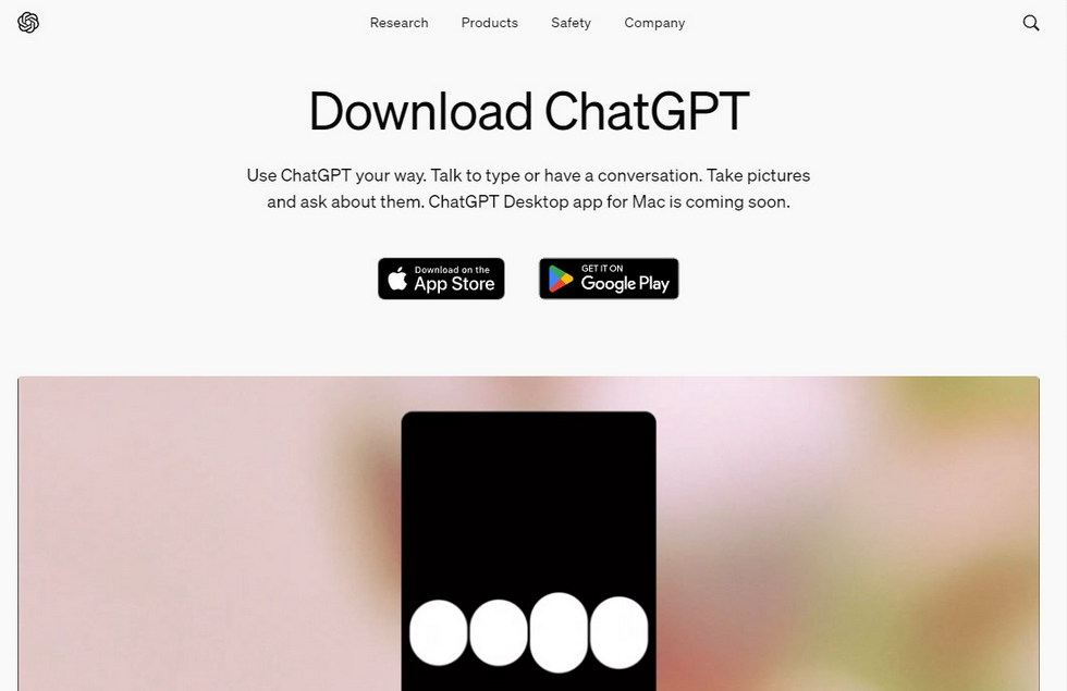 Download ChatGPT for Mobile from OpenAI