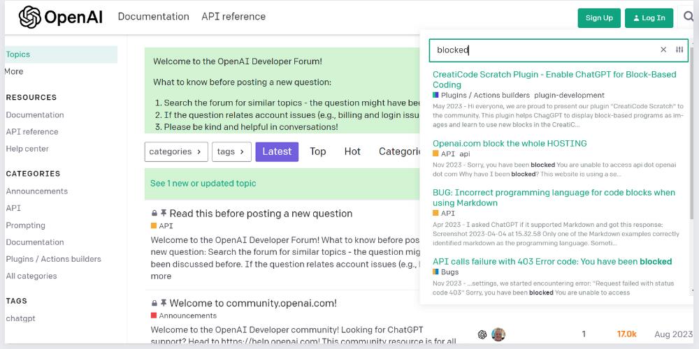 Check out the OpenAI Community Forum
