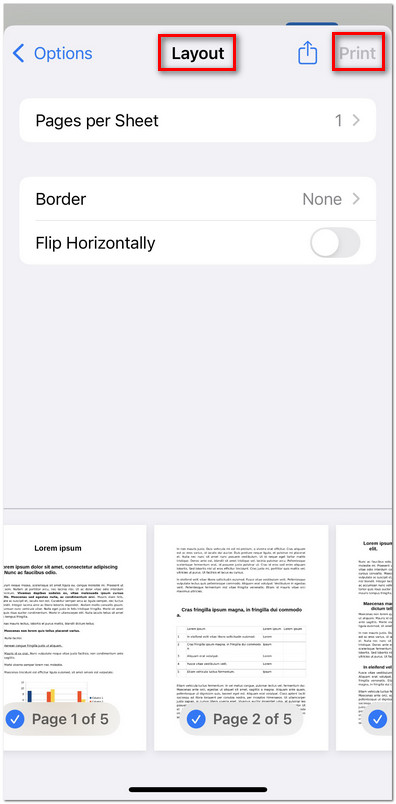 Adjust the Page Layout to Print