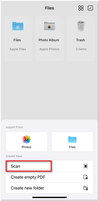 Choose to Scan Paper to PDF