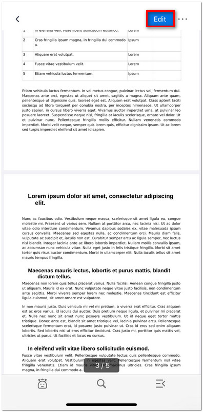 Click to Enter the Edit Mode