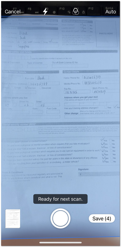Scan Paper to PDF on iOS