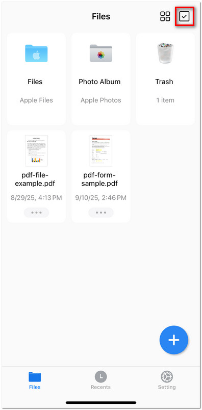 Select Files in PDFgear