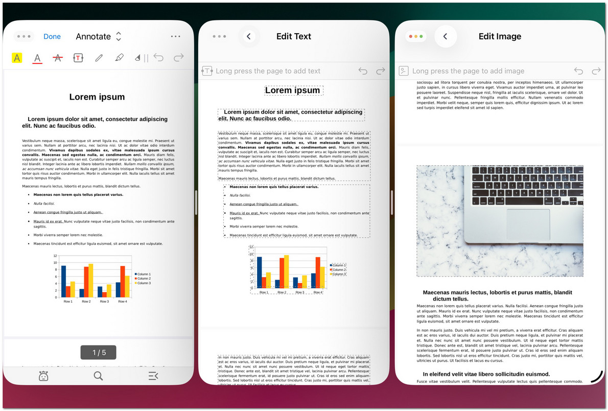 View and Edit Multiple PDFs on iPad at Once