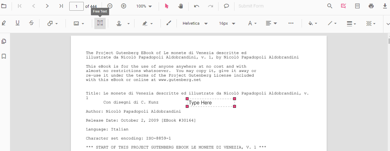 Aggiungi casella di testo a PDF