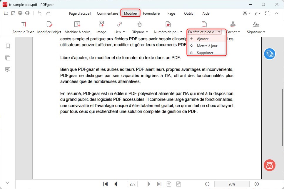 Aggiungi Intestazione e Piè di Pagina nel PDF