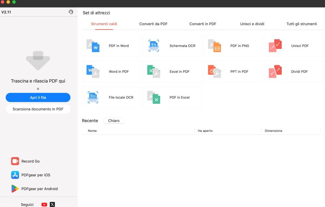 Apri Convertitore PDF in Word su Mac