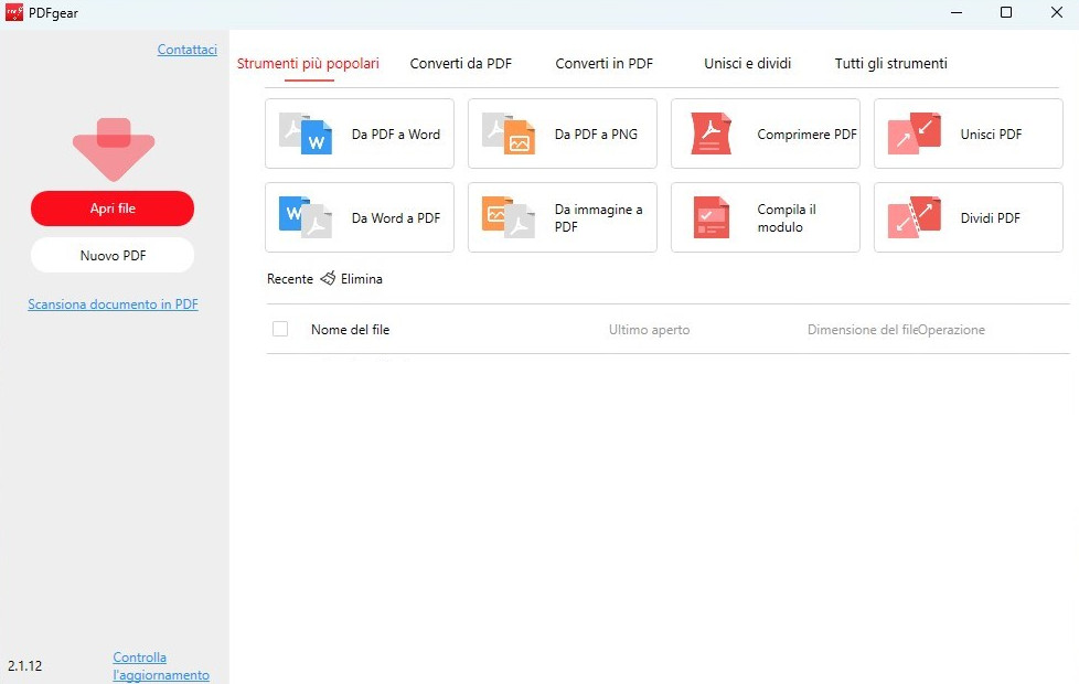 Apri il Convertitore PDF in Word