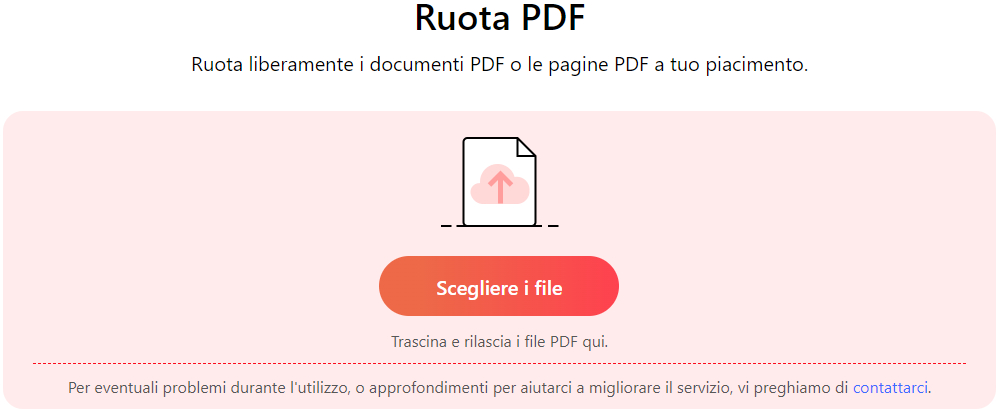Carica File PDF su Rotatore PDF Online PDFgear