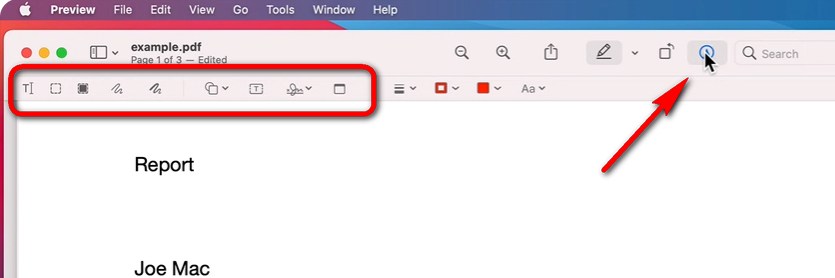 Abilita Strumento Markup di Anteprima