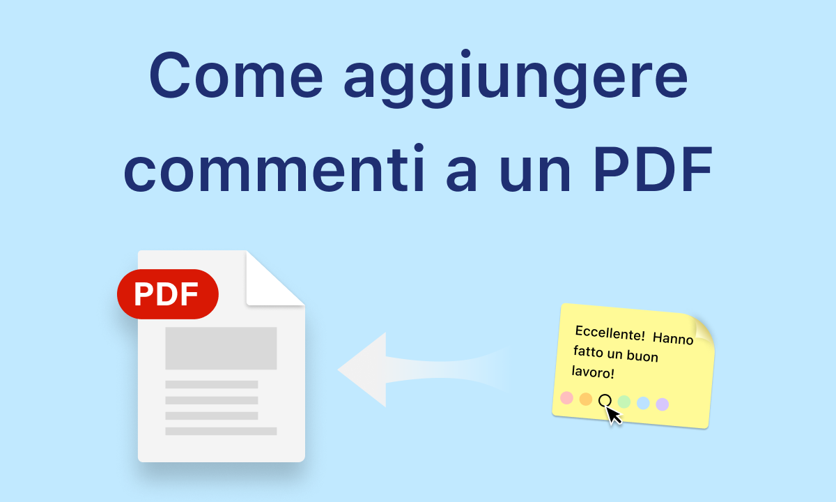 Come commentare e annotare un PDF