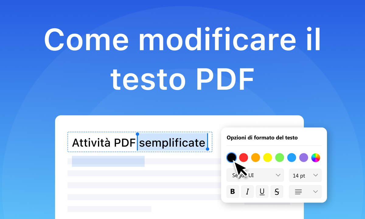 Come modificare il testo PDF 