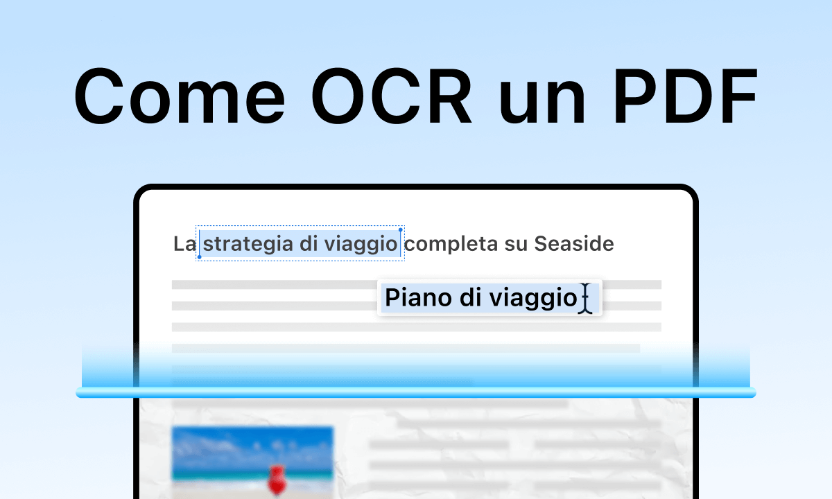 Come fare l'OCR di un PDF