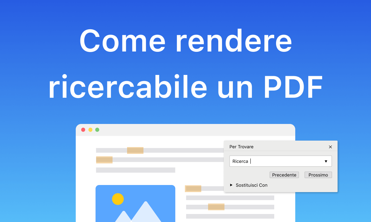 Come rendere un PDF ricercabile