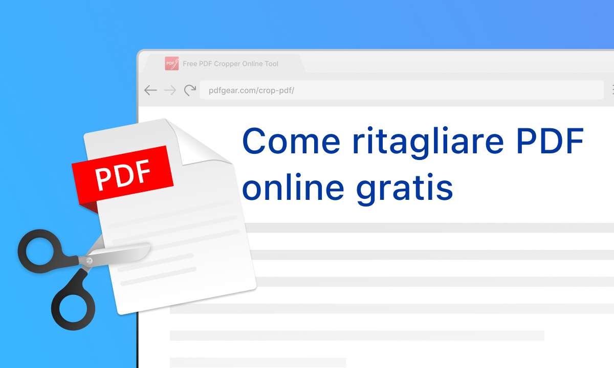 Come ritagliare PDF online gratis