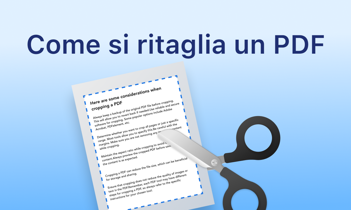 Come si ritaglia un PDF